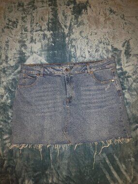 Blue Denim Mini Skirt - Wild Fable